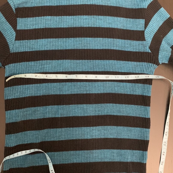 Black and blue striped turtleneck size S - Picture 5 of 6